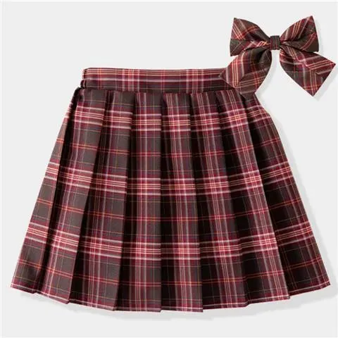 Toddler Girl Plaid Pleated Skirt Dress