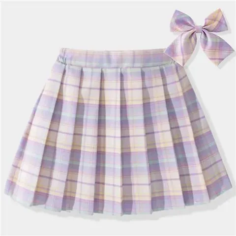 Toddler Girl Plaid Pleated Skirt Dress