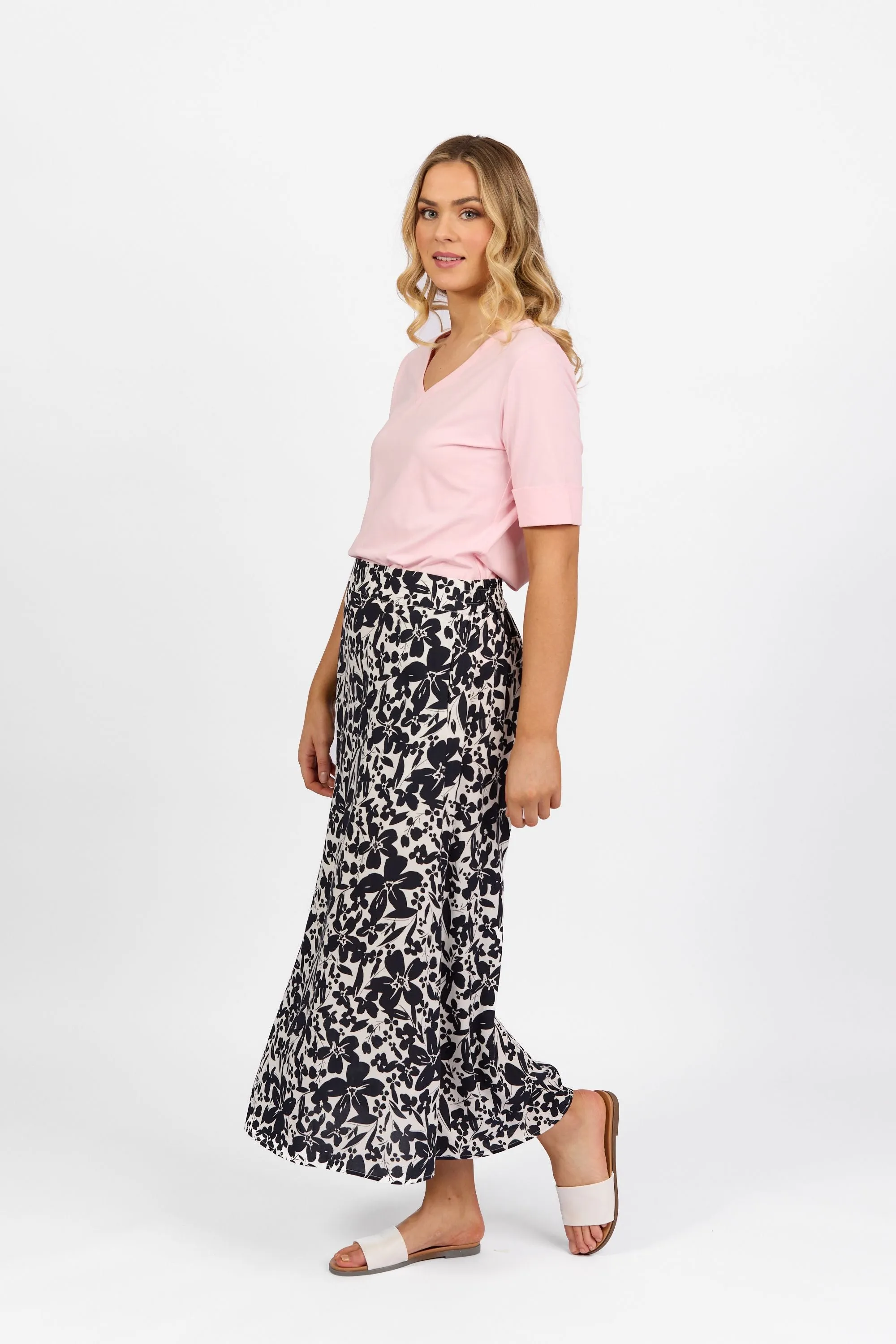 Vassalli - Long A-Line Skirt-Coco