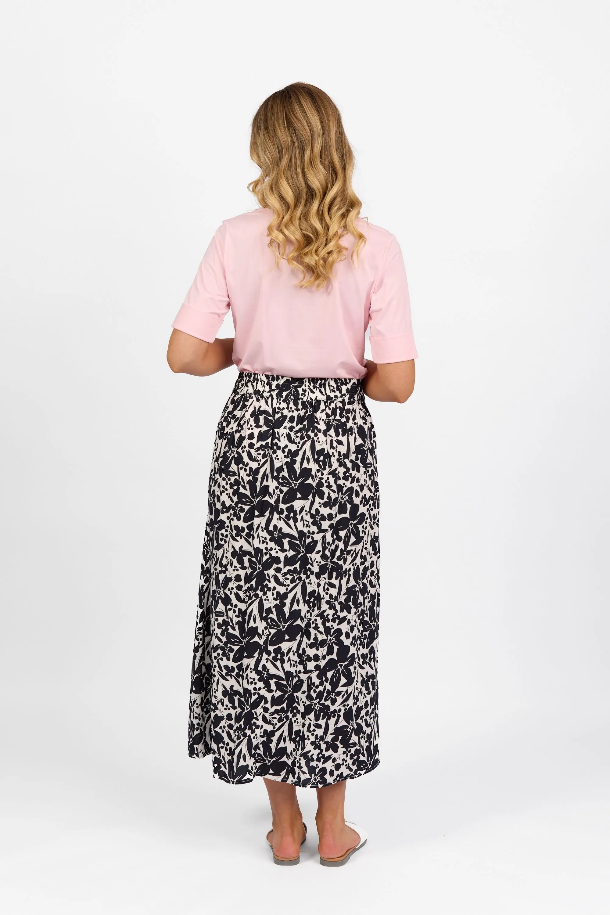 Vassalli - Long A-Line Skirt-Coco