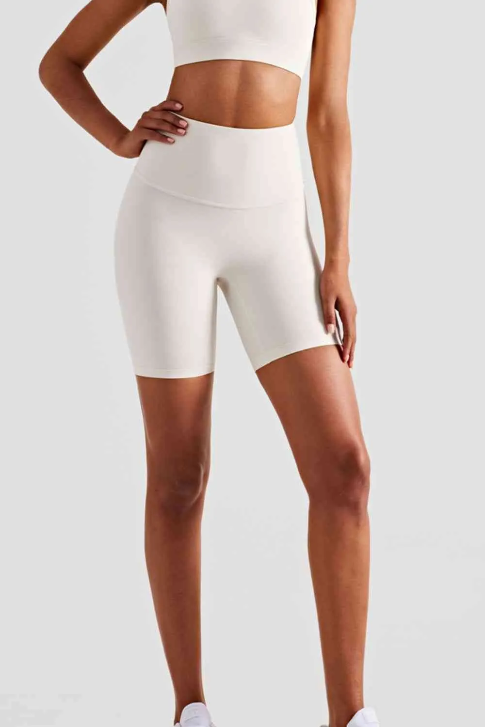 Wide Waistband Sports Shorts